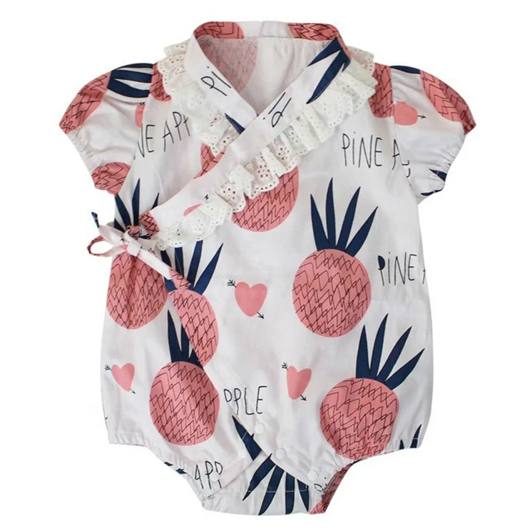 Kimono Short Sleeve Cotton Baby Rompers Bodysuit Newborn rompers baby fashion cute Japanese kimono costume baby kimono