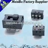 Black 6 pins ac wiring slide switches 10A 250V