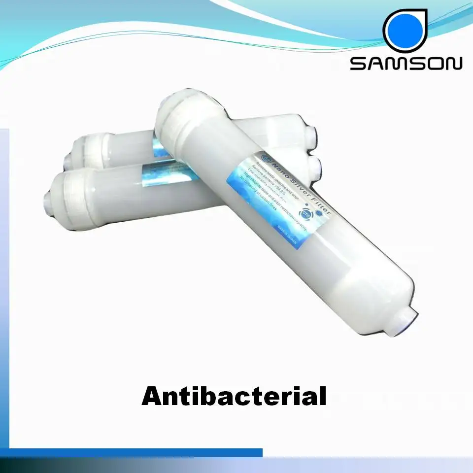 K33 Antibacterial Cto Carbon Block 12 Inch Nano Silver Inline Water