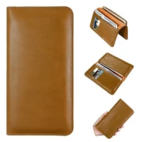 

Genuine Leather Universal Mobile Phone Pouch for iphone X/Xr/Xs max Wallet Case