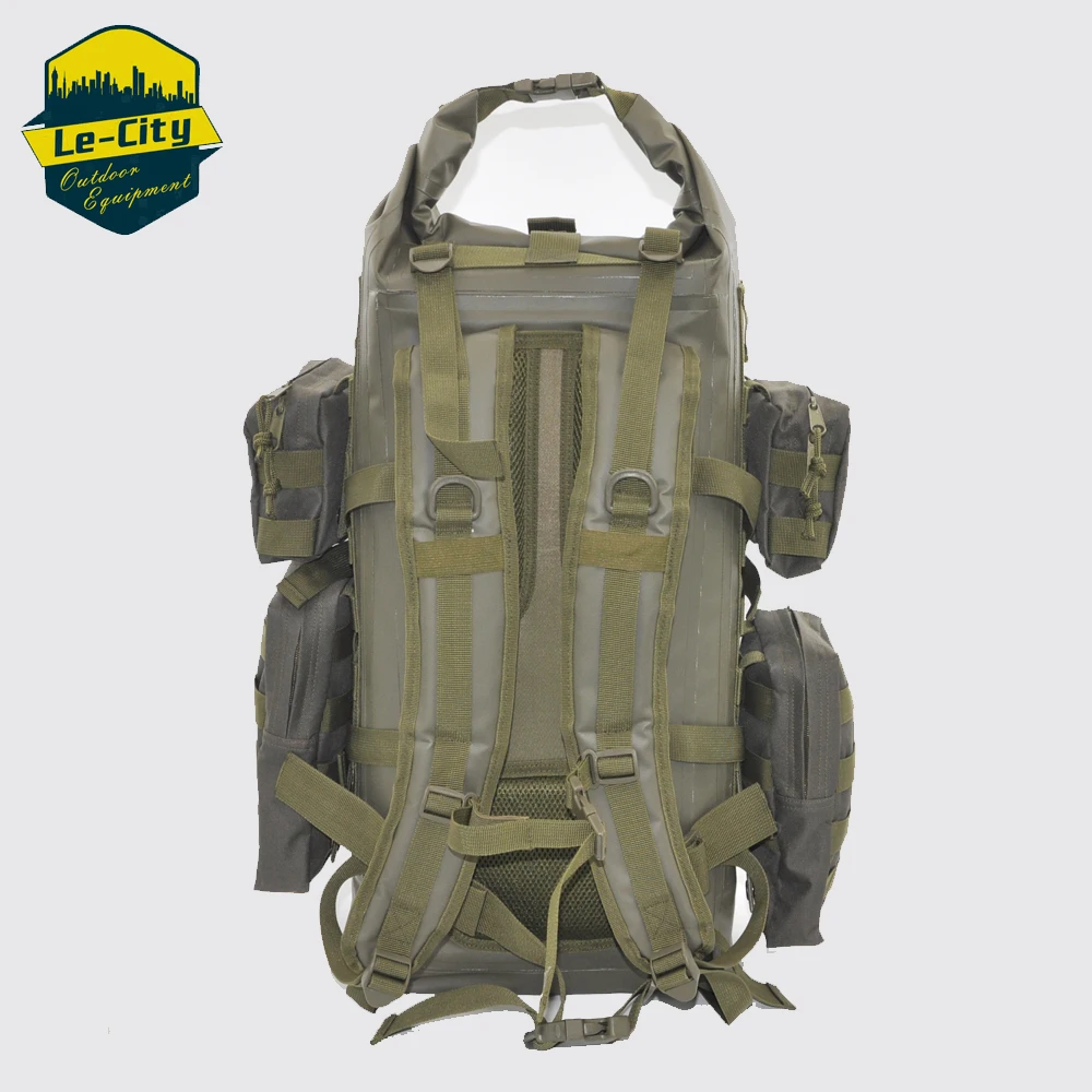 High Quality Welded Seams Military Backpack Large Army Molle Bug Out Rolltop Tactical