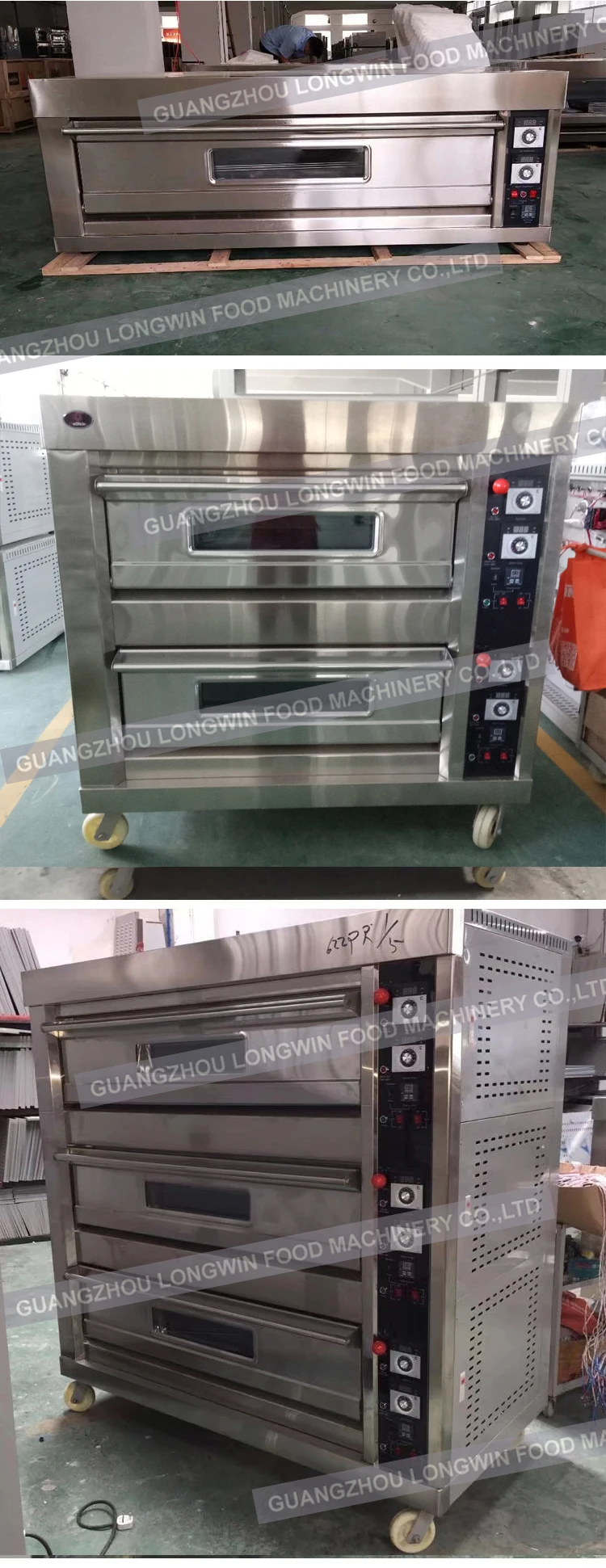 Factory Sale Automatic Used Pizza Deck Oven Commercial Stone Brick Gas