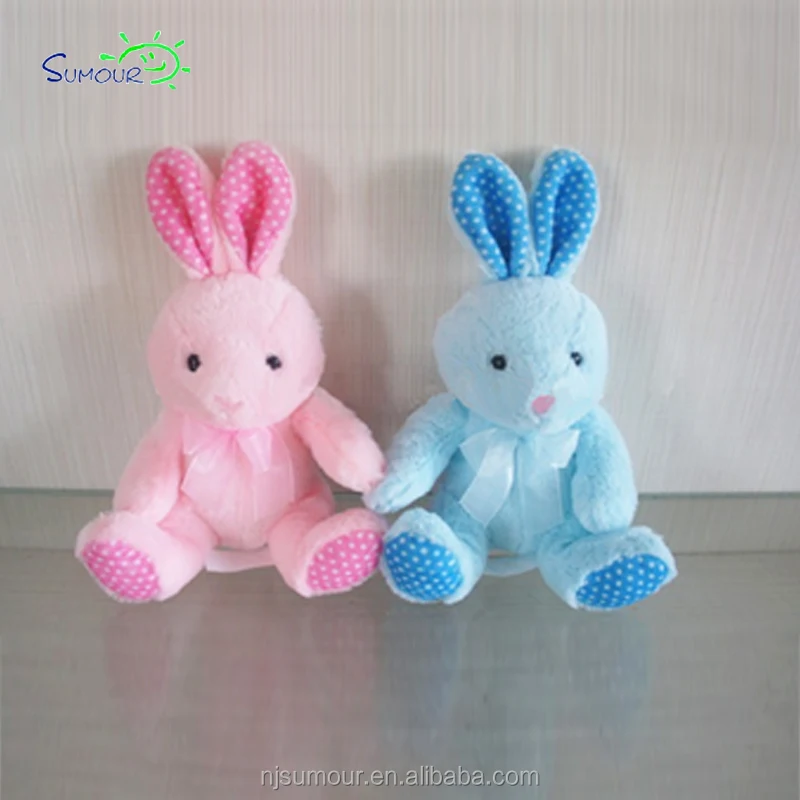 blue stuffed rabbit