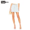 custom wholesale women sexy mini denim skirt elegant short jeans skirt high quality