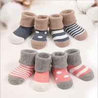 

Winter Baby Warm Sock Thicken Newborns Colorful 100% organic Cotton sock