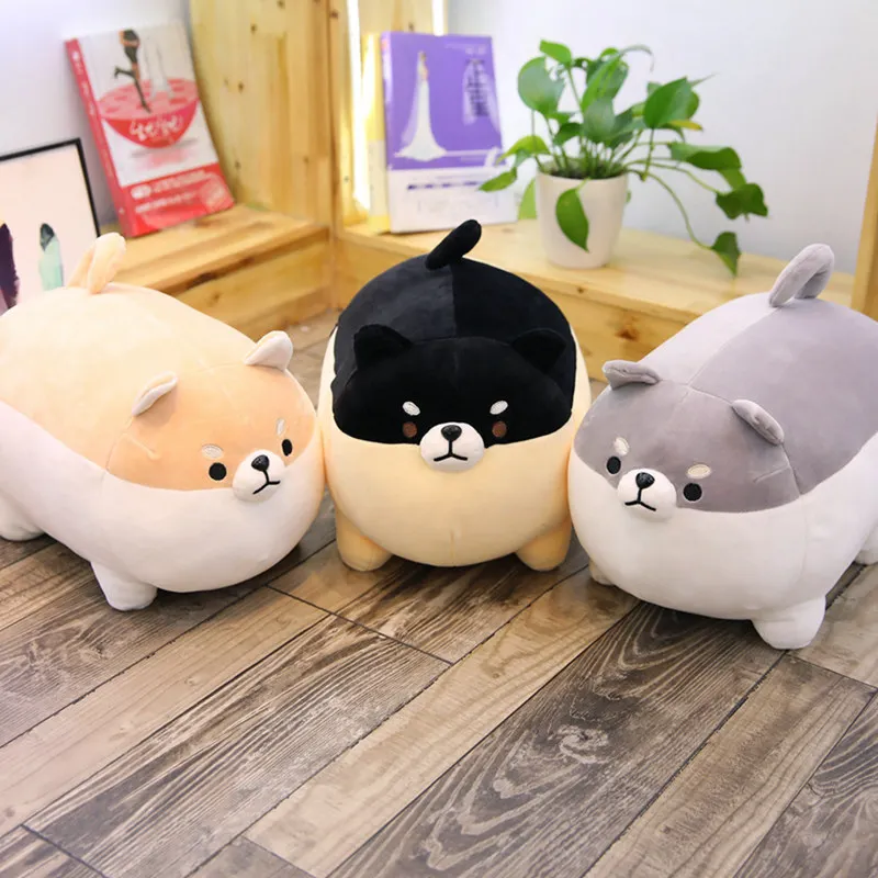 
New 40cm Cute Shiba Inu Dog Plush Toy Stuffed Soft Animal Corgi Chai Pillow Christmas Gift for Kids Kawaii Valentine Present 