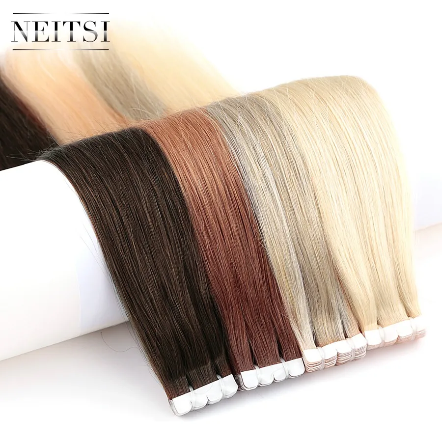 

Neitsi Wholesale natural tape hair extension Remy mini extended hair