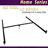 Bed Frames Hook in Bed Rail with Crossarm/1 Leg/Adjustable Glide Queen