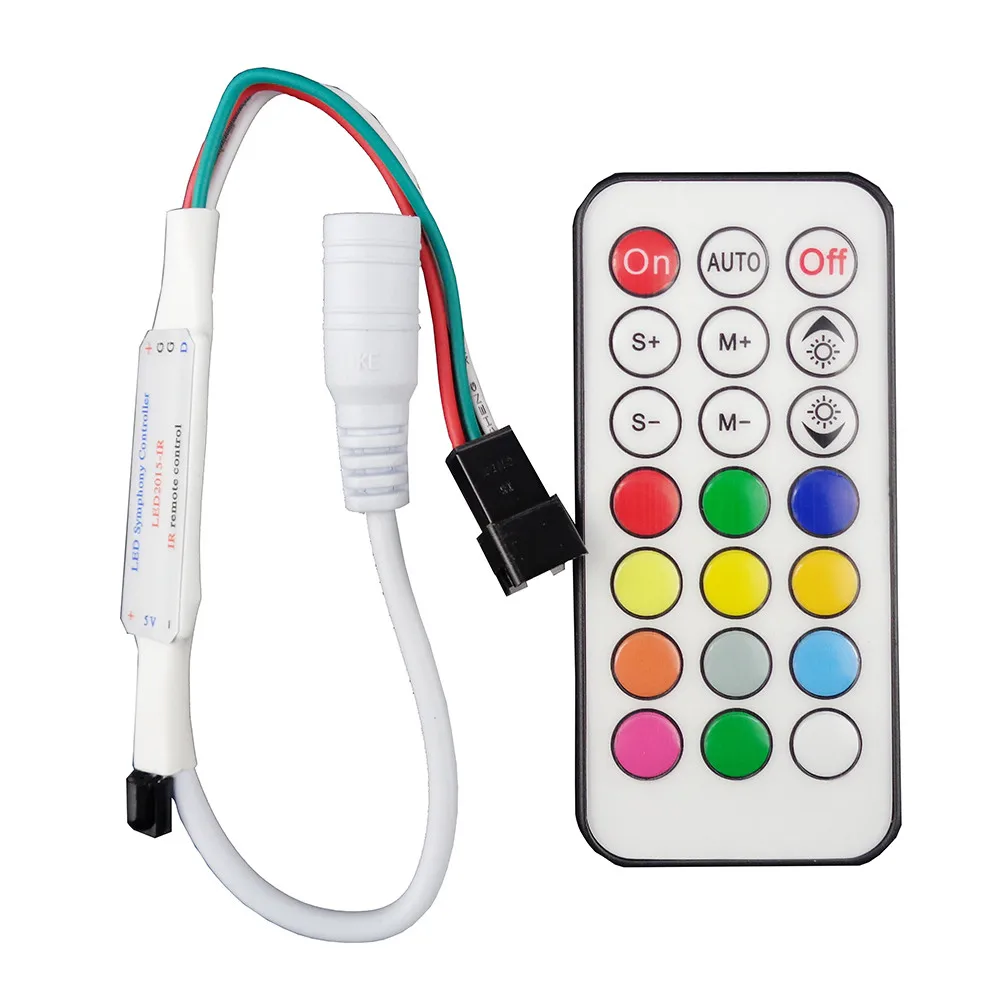 21Key DC5V WS2811 IR LED Controller led Pixel Controller