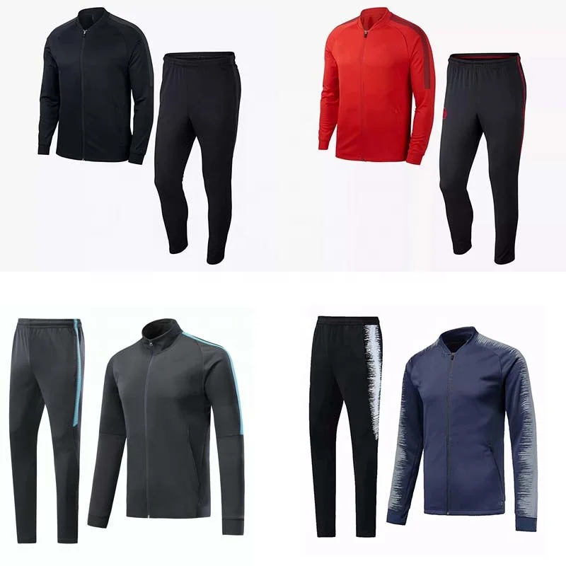 

Latest Club Soccer Jacket And Pant 2018 2019 Soccer Tracksuit, Any color is available