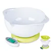ABS 5kg/1g Green Precision Digital Electronic Kitchen Food Weighting Scale With 2 Bowls