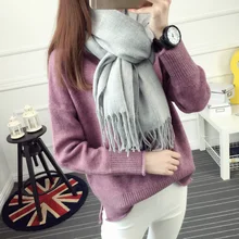 Sweater autumn and font b winter b font female loose pullover sweater basic shirt sweater outerwear