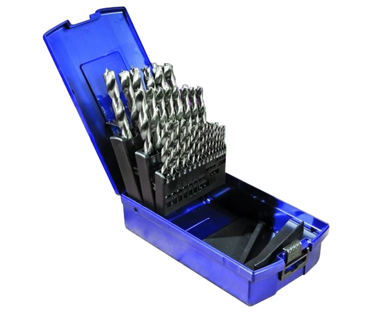 29Pcs HSS Fully Ground Wood Brad Point Drill Bit Set for Wood Precision Drilling in Plastic Box