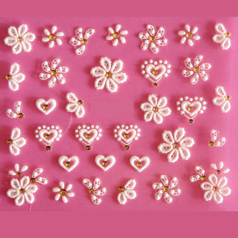 120Pcs Nail Decals Art Water Tranfer Sticker Nails Beauty Wraps Foil Polish Decals TemporaryTattoos Watermark H001