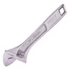MPT 6"8"10"12" high carbon steel chrome plated adjustable wrench