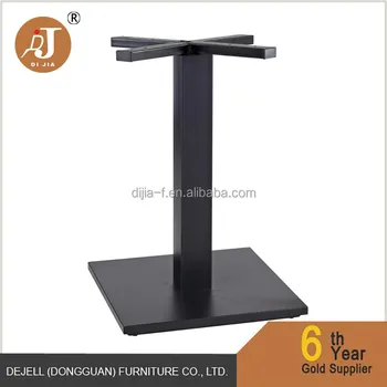 Heavy Black Metal Pedestal Table Base For Marble Product Heavy Black Metal Pedestal Table Base For Marble Product