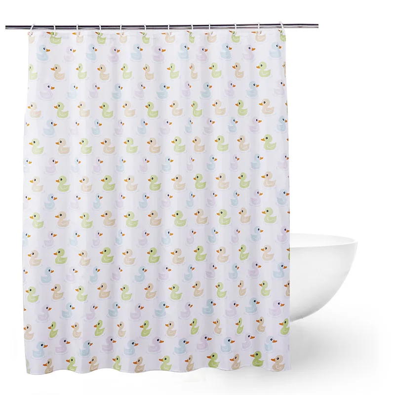 

Custom Bathroom Cartoon Printed Kids Shower Curtain