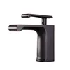 Koen Solid Brass Waterfall Basin Mixer Tap in Black
