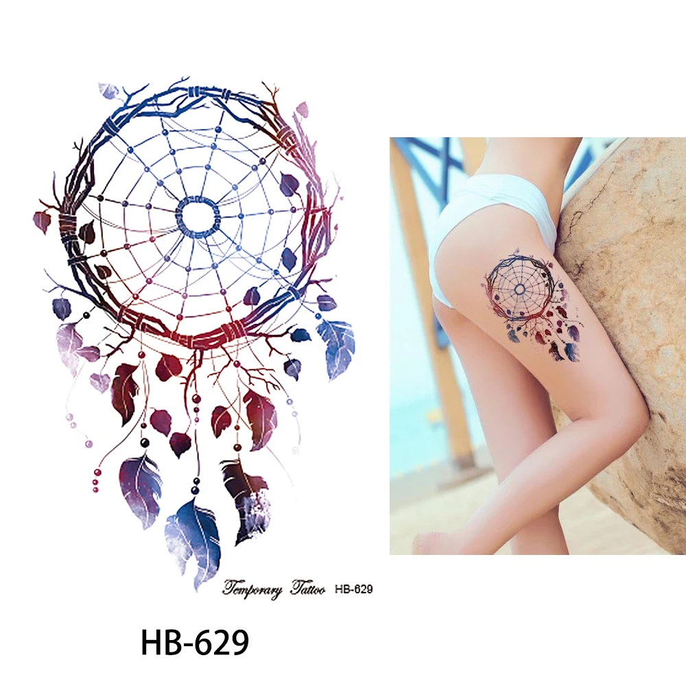 

Dreamcatcher High Quality Temporary Sticker Tattoo For Women, Metallic / colorful / customized