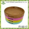 Round bamboo contemporary serving tray for table ware and kitchenwares