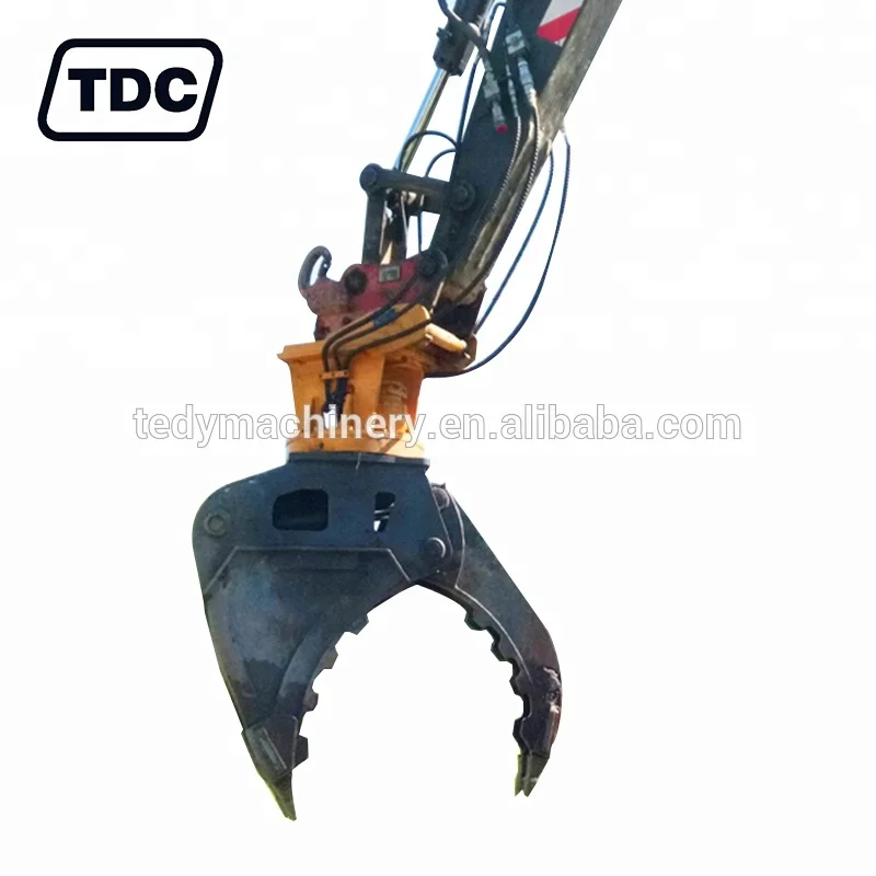 360 Rotating Excavator Used Hydraulic Scrap Metal Grapples Stone