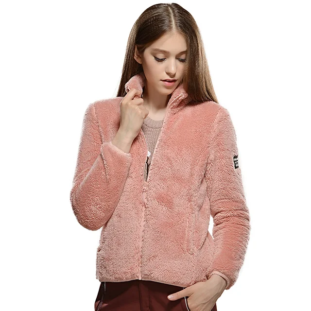 
OEM supply lady outdoor polar fleece jacket custom made warm jacket 