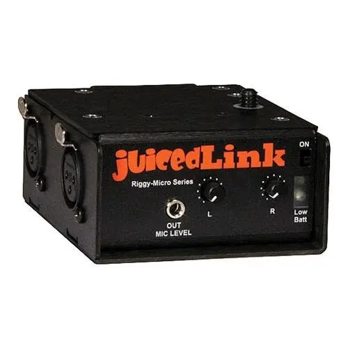 JuicedLink Riggy-Micro Dual-XLR Preamplifier with Phantom Power