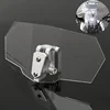 Adjustable Clip On Universal Motorcycle Windshield Windscreen Extension Spoiler Wind Deflector For Honda Suzuki Kawasaki KTM
