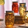 Mason Jar Lights Solar Powered Outdoor Sun Glass Waterproof Fairy Lights Lids Insert for Decorating Christmas