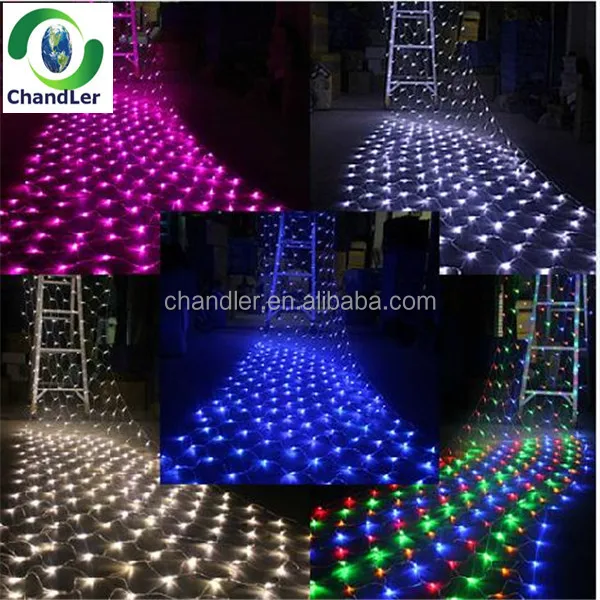 8 m x 10 m 2600 LED al aire libre Red Navidad luces de hadas de Navidad ...