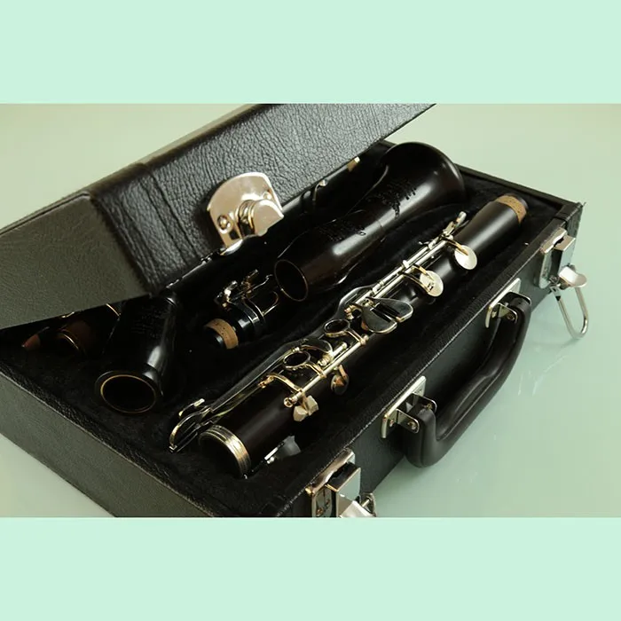 New style ebony body silver plated G clarinet with 4 rings