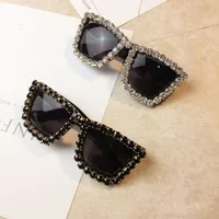

CE UV400 wholesale Fashion Womens Luxury Rhinestone sunglasses Trendy Diamond Frame Shades Sunglasses 2019