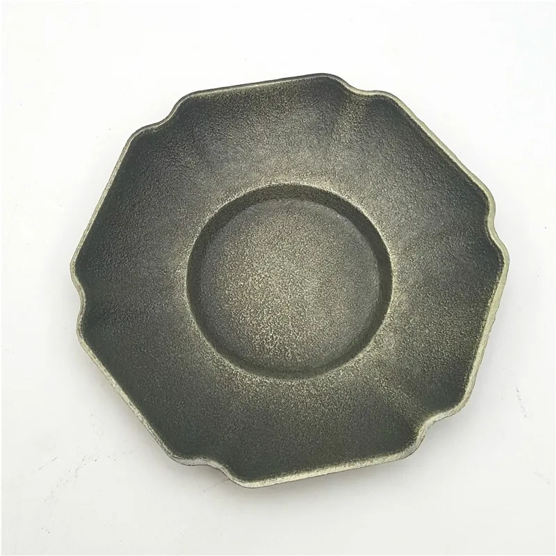 

Hot Sale Wholesale Price Metal Black Tea Cup Coaster Coffee Cup Saucer For Drinking Set Coaster, Red bronze,bronze,silver