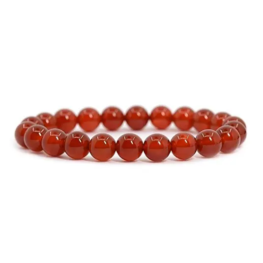 

wrist mala real red agate natural stone bracelet for man