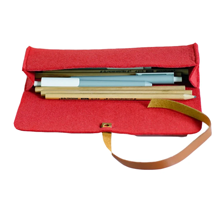 Cheap promotional felt pencil holder foldalbe pencil bags 