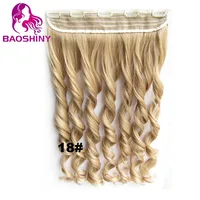 

24 inches 60cm 29 Colors To Chose Synthetic Clip In Hair Extensions Wavy Hair extensions Synthetic hair