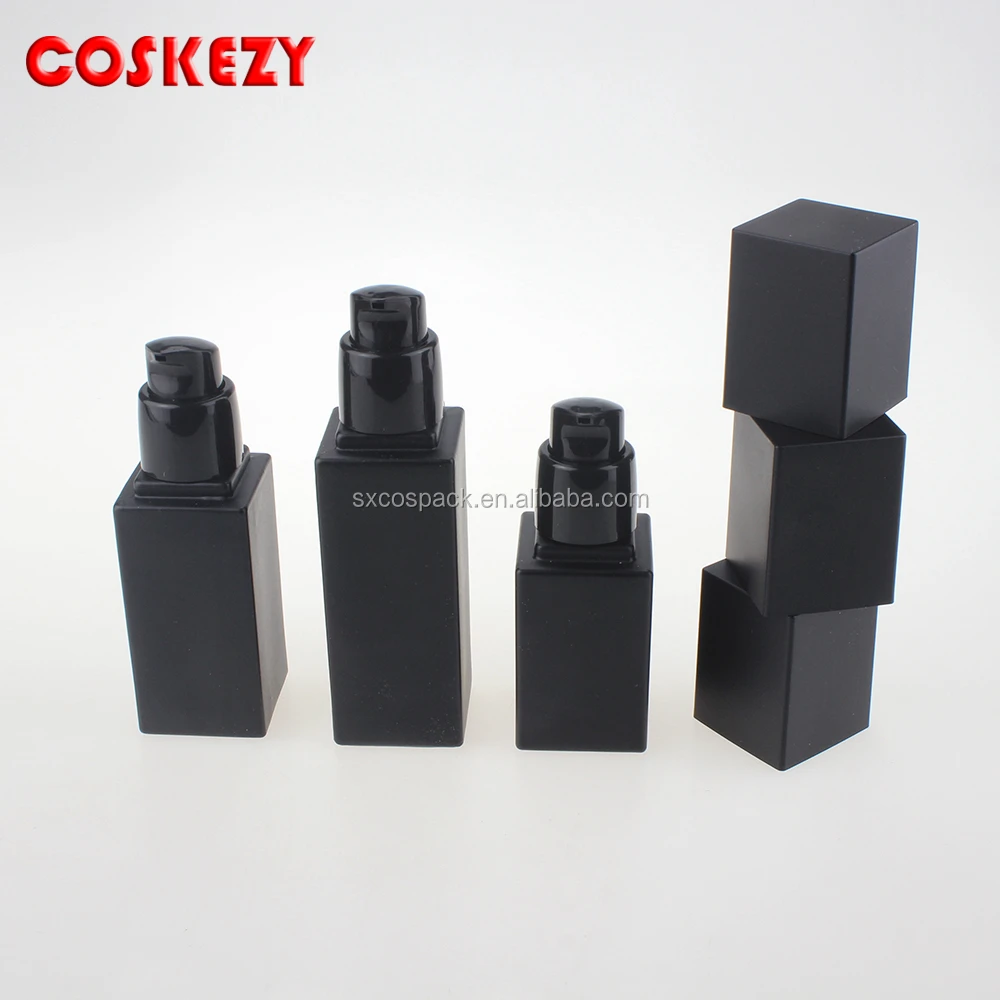 Download Black Cap 15ml 30ml 45ml Cosmetic Matte Black Glass Bottle With Lotion Pump Square Black Empty Glass Pump Package For Skincare Buy Glass Cosmetic Bottle Lotion Pump Glass Bottles Glass Pump Bottle Product On