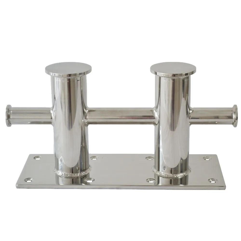 Marine Grade Stainless Steel Double Cross Bollard Mooring Bitt Cleat ...