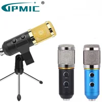 

MK-F200TL Professional condenser Microphone For Computer Studio 3.5mm Wired Stand USB MIC For PC Karaoke Laptop Recording