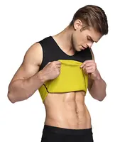 

2018 Men's Neoprene Sauna Sweat Waist Trainer Vests Slim Workout Shirt Body Shaper For Men