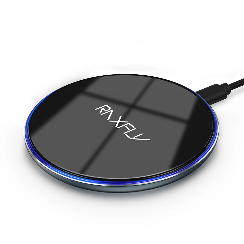 

Great Free Shipping 10W Qi Wireless Charger Pad RAXFLY Wireless Charging For Samsung S8 Plus S7 edge Note 8