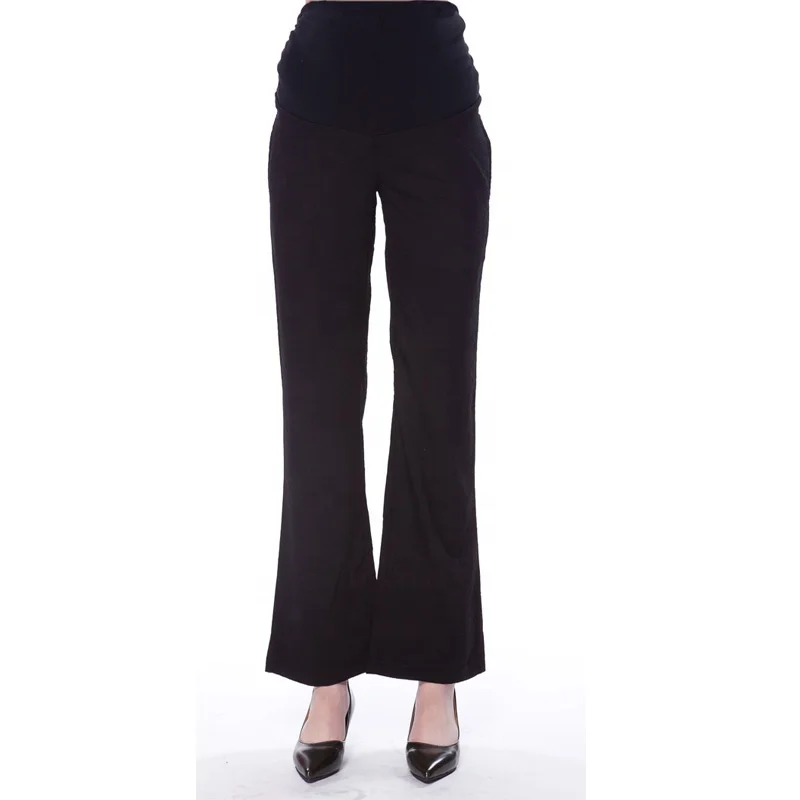 
Big Size Women Maternity Pregnant Palazzo Long Pants Belly Band Trousers Pregnancy Adjustable High Waist Cool Linen Fabric 