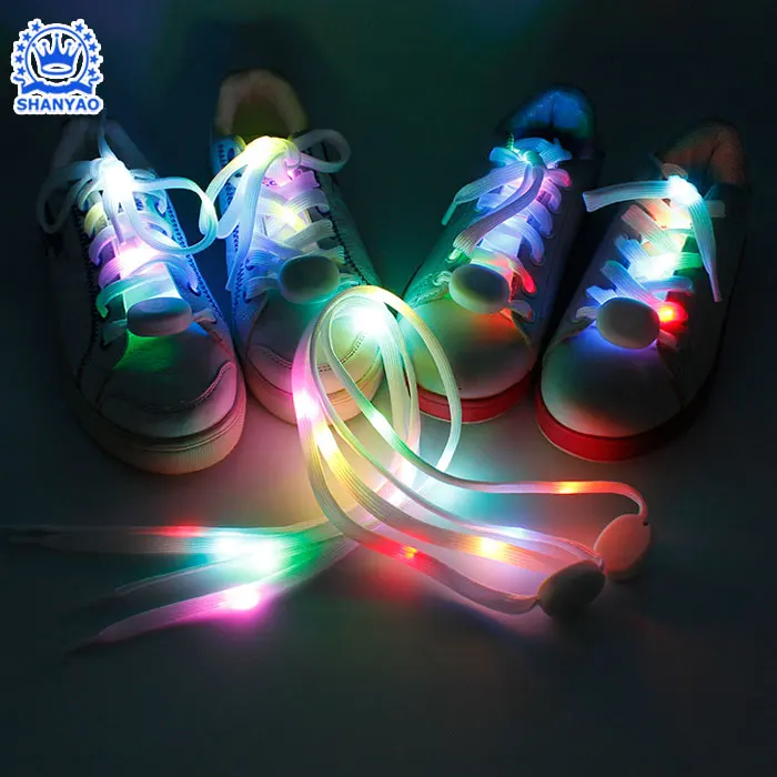 LED Flashing Luminous Shoe Lace Glow in the Dark LED Light Up Shoelace