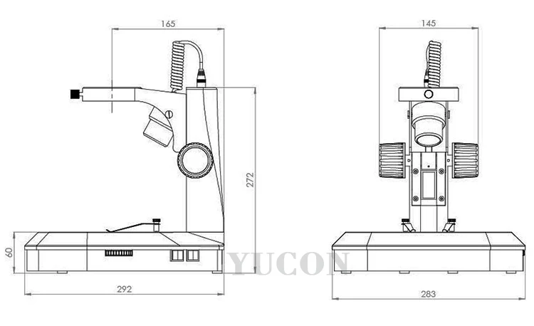 YCD4 China factory suppliers alibaba adjustable microscope track stand for stereo microscope