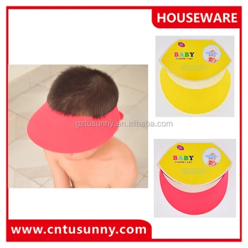 New Kids Bath Visor Hat Adjustable Baby Shower Cap Protect