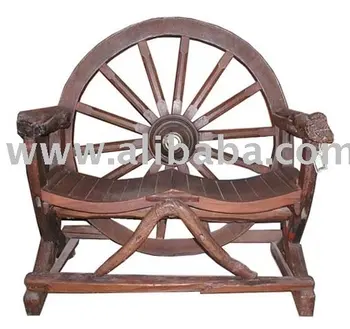 Wagon Wheel Bench Buy Wood Furniture Solid Wood Furniture