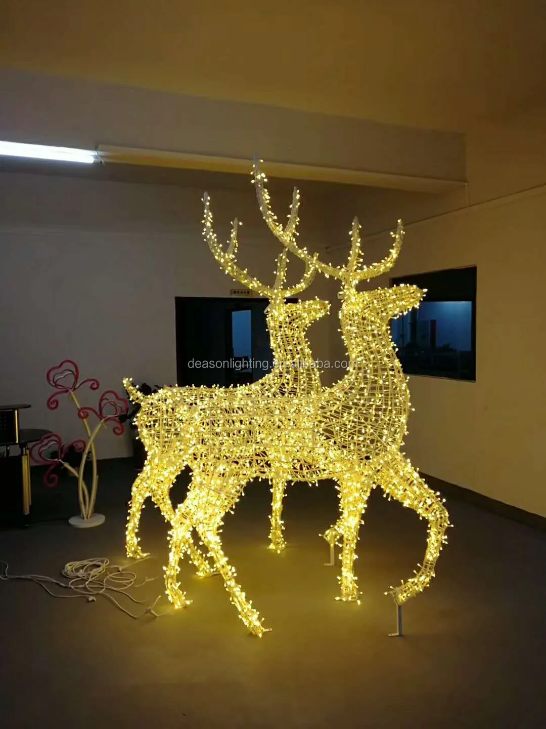 Outdoor Lighted Reindeer 2021