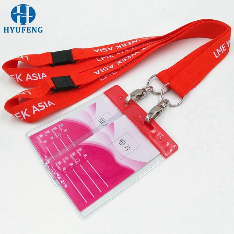 Custom Bulk Business Clear Pvc Card Holder With Lanyard - Buy Polyester ...