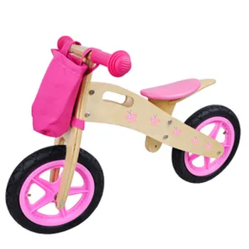 girls wooden balance bike