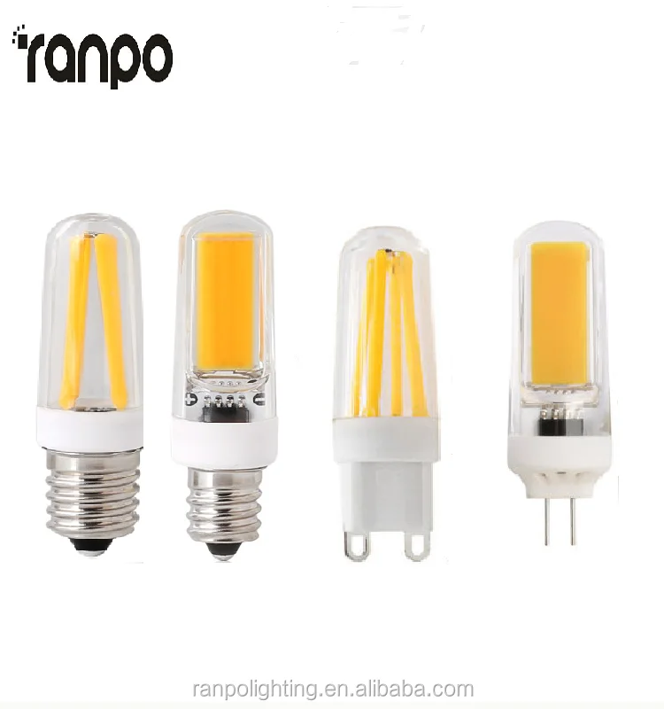 Small Size LED Silicon Lamp Dimmable G4 G9 E12 E14 SMD COB Cool Warm White Crystal Corn Bulb Spotlight Lamp Lighting